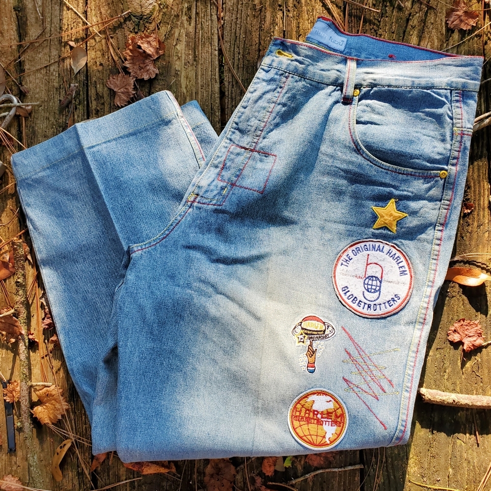 2000s Platinum FUBU Harlem Globetrotters Jeans
